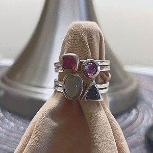 KARTHIA sterling stacking rings